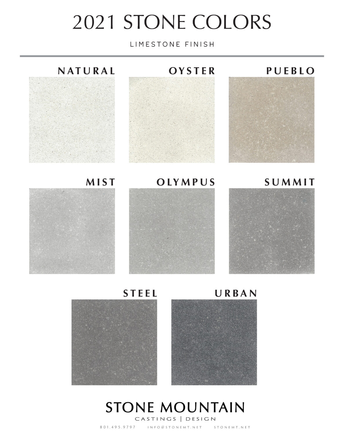 Color Samples – Stone Mountain Store